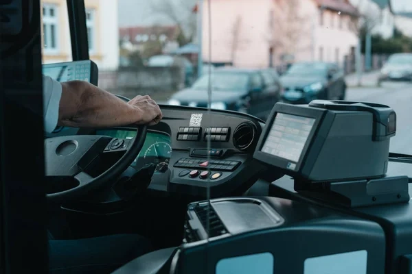 Tranzitup Driver Console installed in bus cab