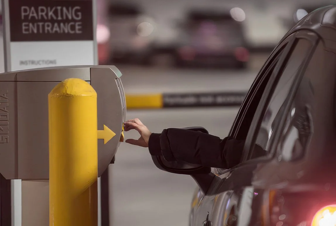 Tranzitup Parking Gate at car park entrance